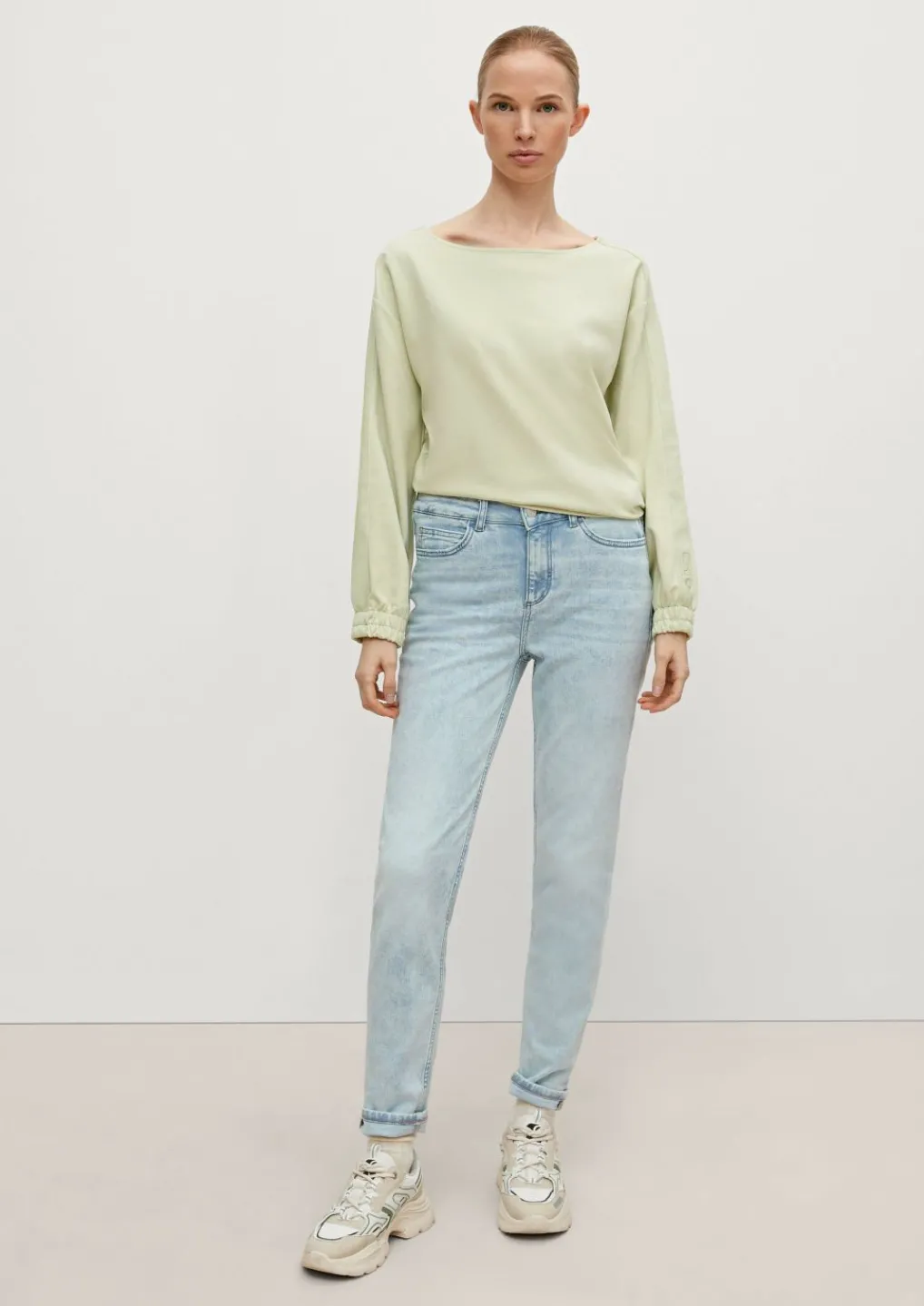 Skinny: Jeans im 5-Pocket-Stil-Comma New