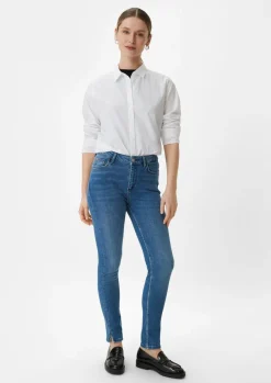 Skinny-Jeans mit geschlitztem Saum-Comma Best
