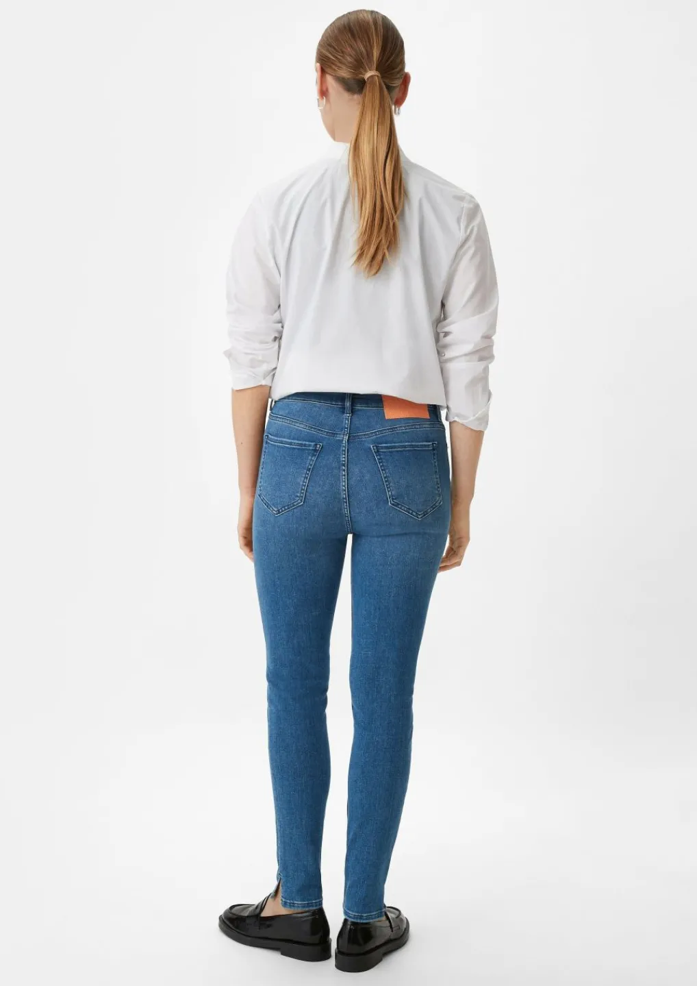 Skinny-Jeans mit geschlitztem Saum-Comma Best