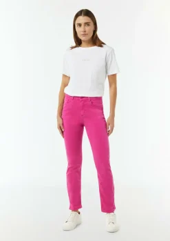 Skinny Jeans mit geschlitztem Saum-Comma Fashion