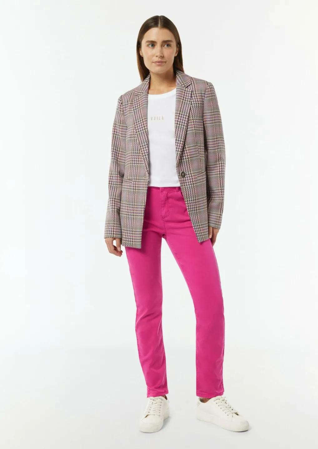 Skinny Jeans mit geschlitztem Saum-Comma Fashion