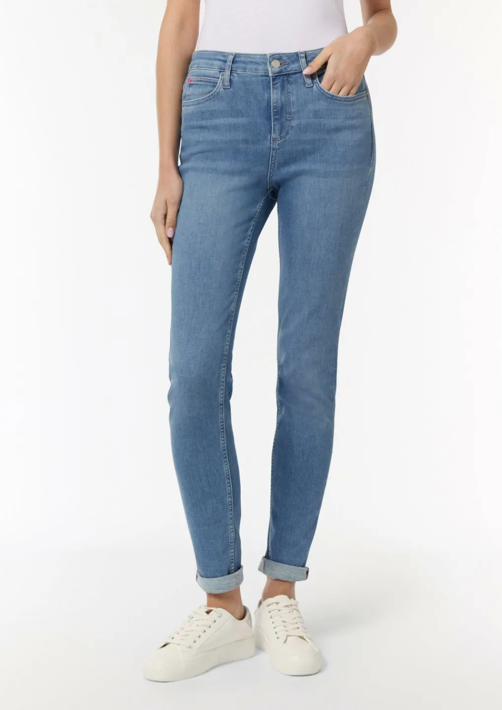 Skinny: Jeans mit Saum zum Aufrollen-Comma Sale