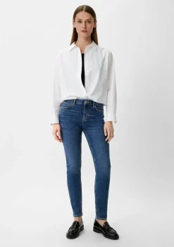 Skinny: Jeans mit Waschung-Comma Sale