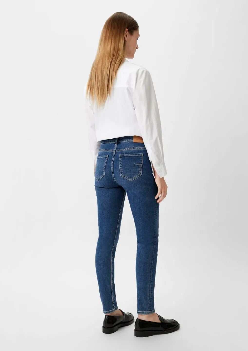 Skinny: Jeans mit Waschung-Comma Sale