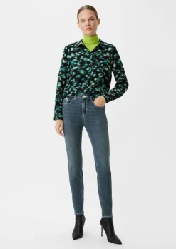 Skinny: Jeans mit Waschung-Comma New