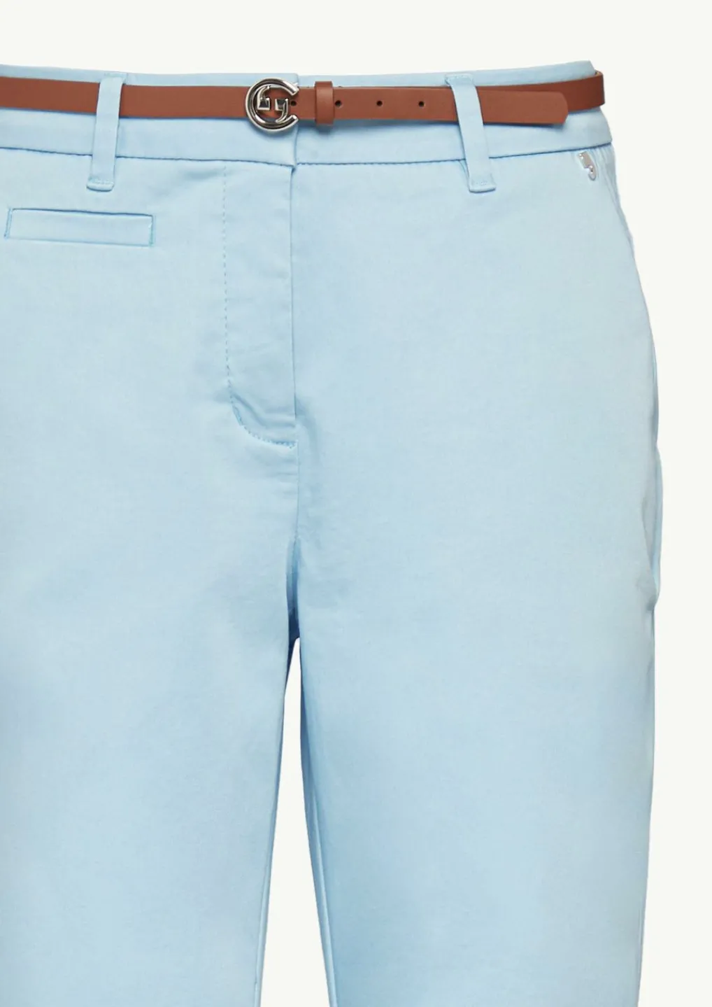 Slim: Chino-Hose mit Gürtel-Comma Discount