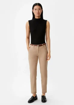 Slim: Chino-Hose mit Gürtel-Comma New