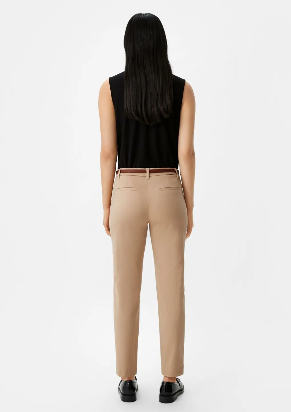 Slim: Chino-Hose mit Gürtel-Comma New