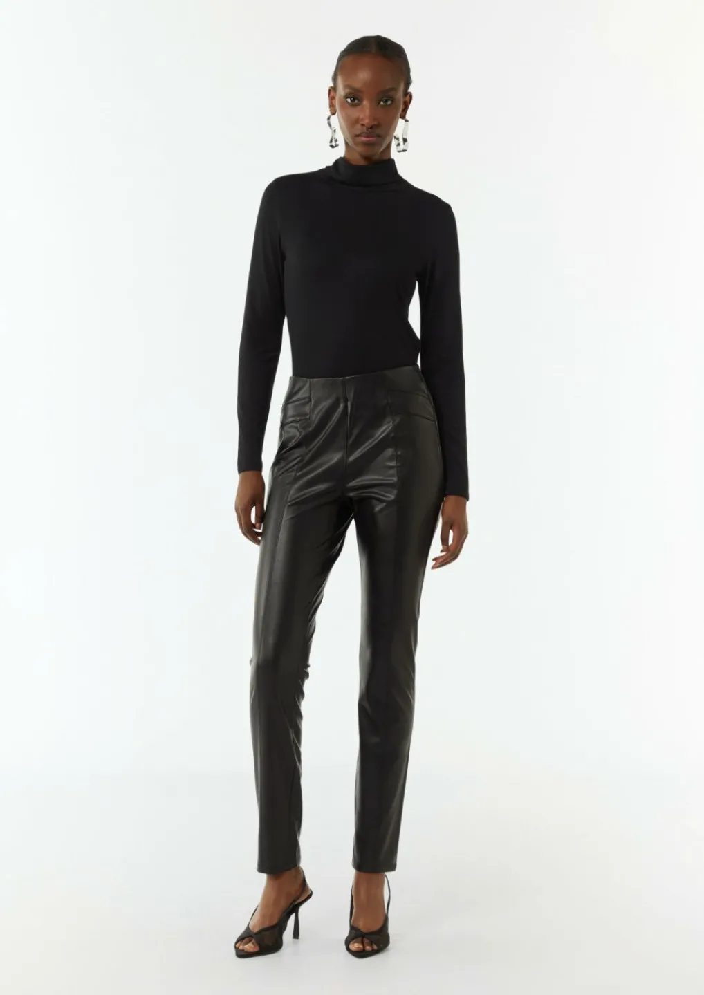 Slim-Fit-Longsleeve mit Turtleneck-Comma Sale