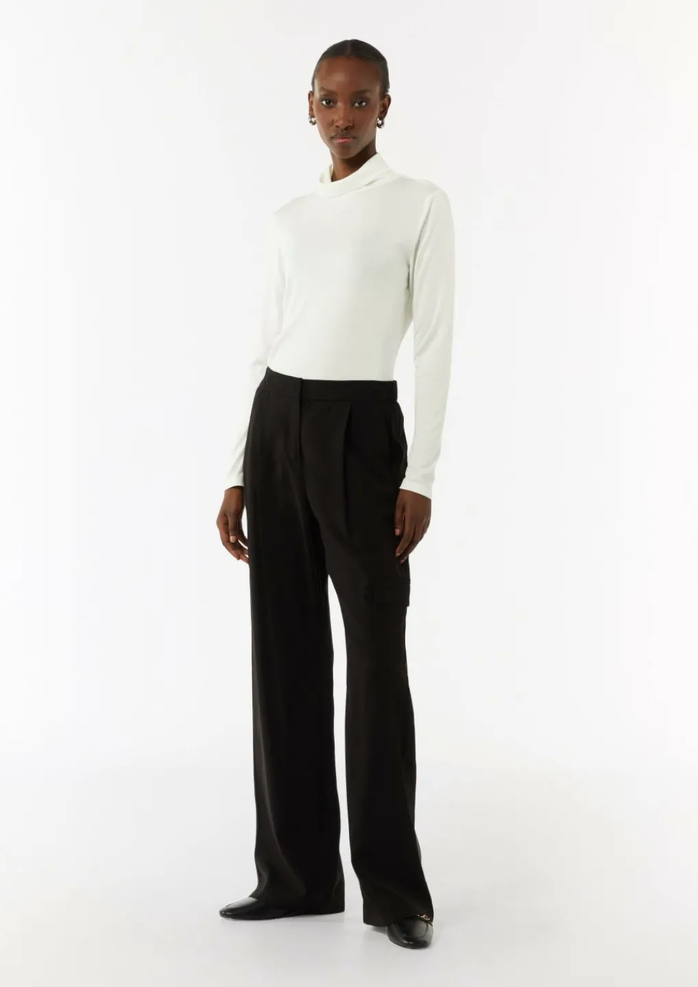 Slim-Fit-Longsleeve mit Turtleneck-Comma Hot