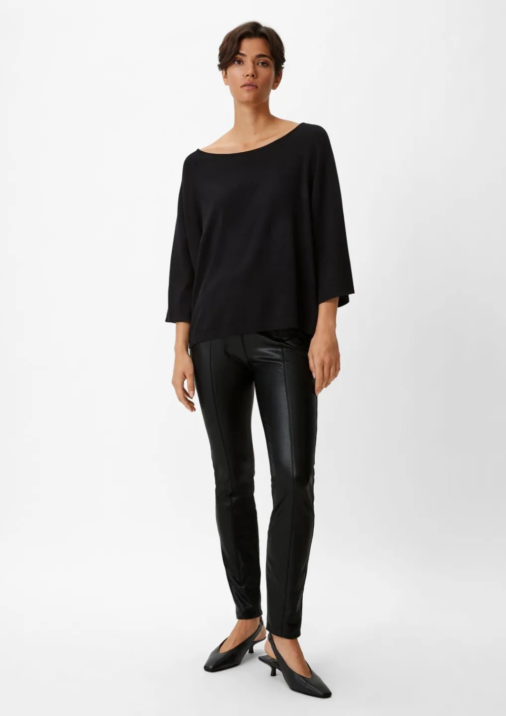 Slim: Hose aus Lederimitat-Comma Clearance