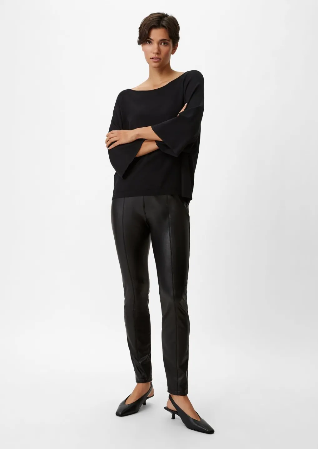 Slim: Hose aus Lederimitat-Comma Clearance
