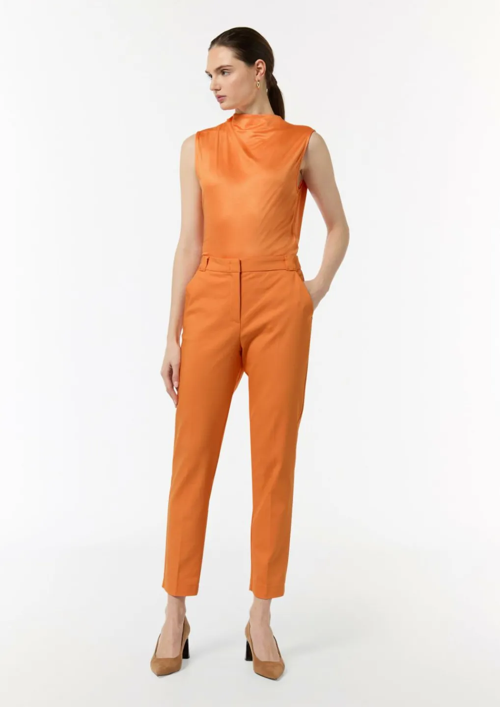 Slim: Hose mit Bügelfalten-Comma Sale