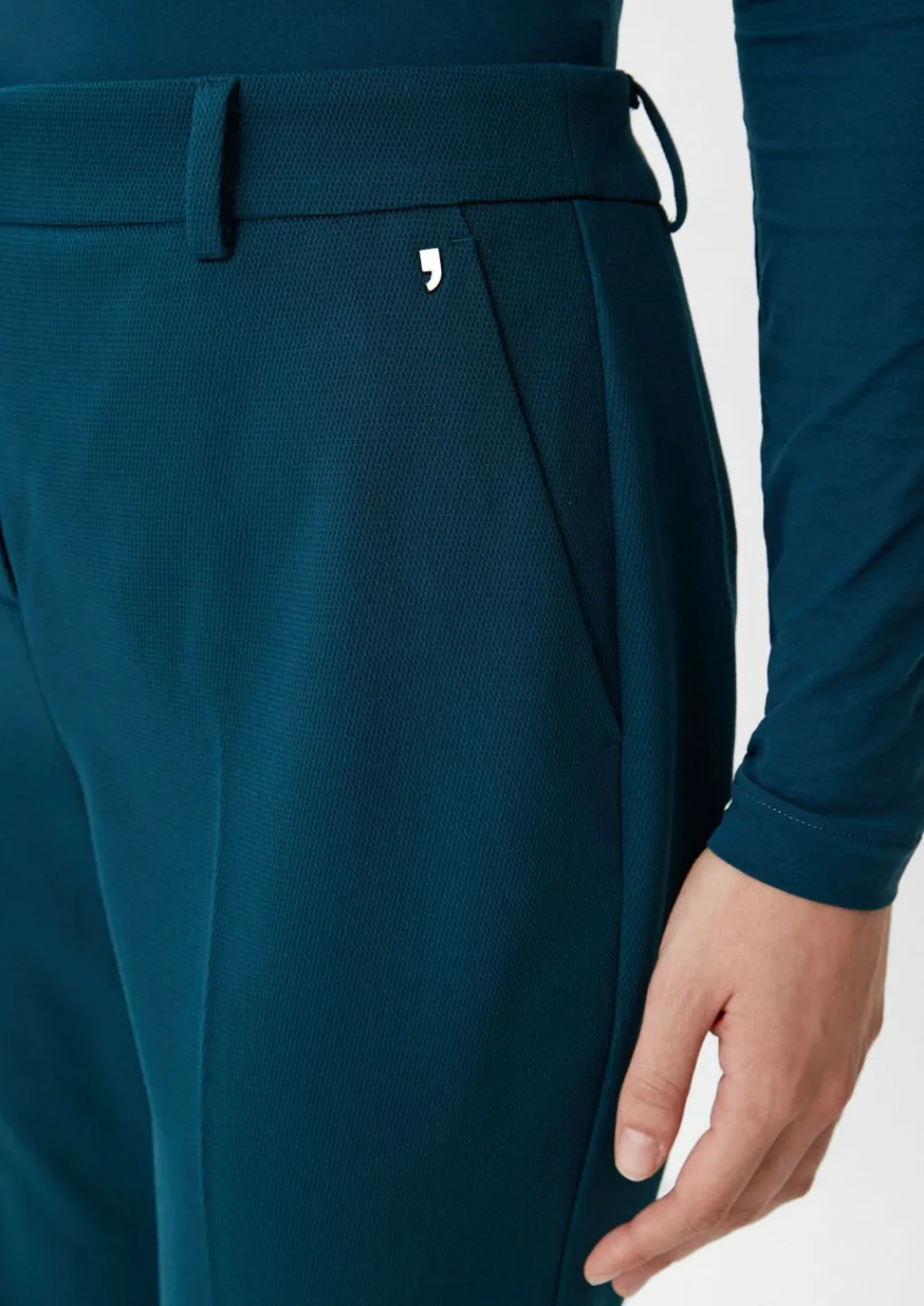 Slim: Hose mit Dobby-Struktur-Comma Online