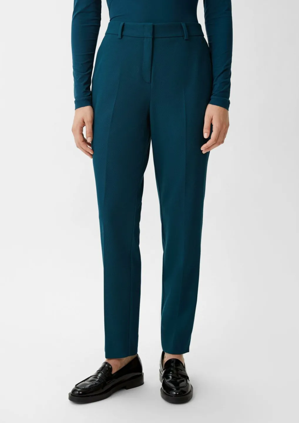 Slim: Hose mit Dobby-Struktur-Comma Online