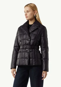 Steppjacke aus Lederimitat-Comma Fashion