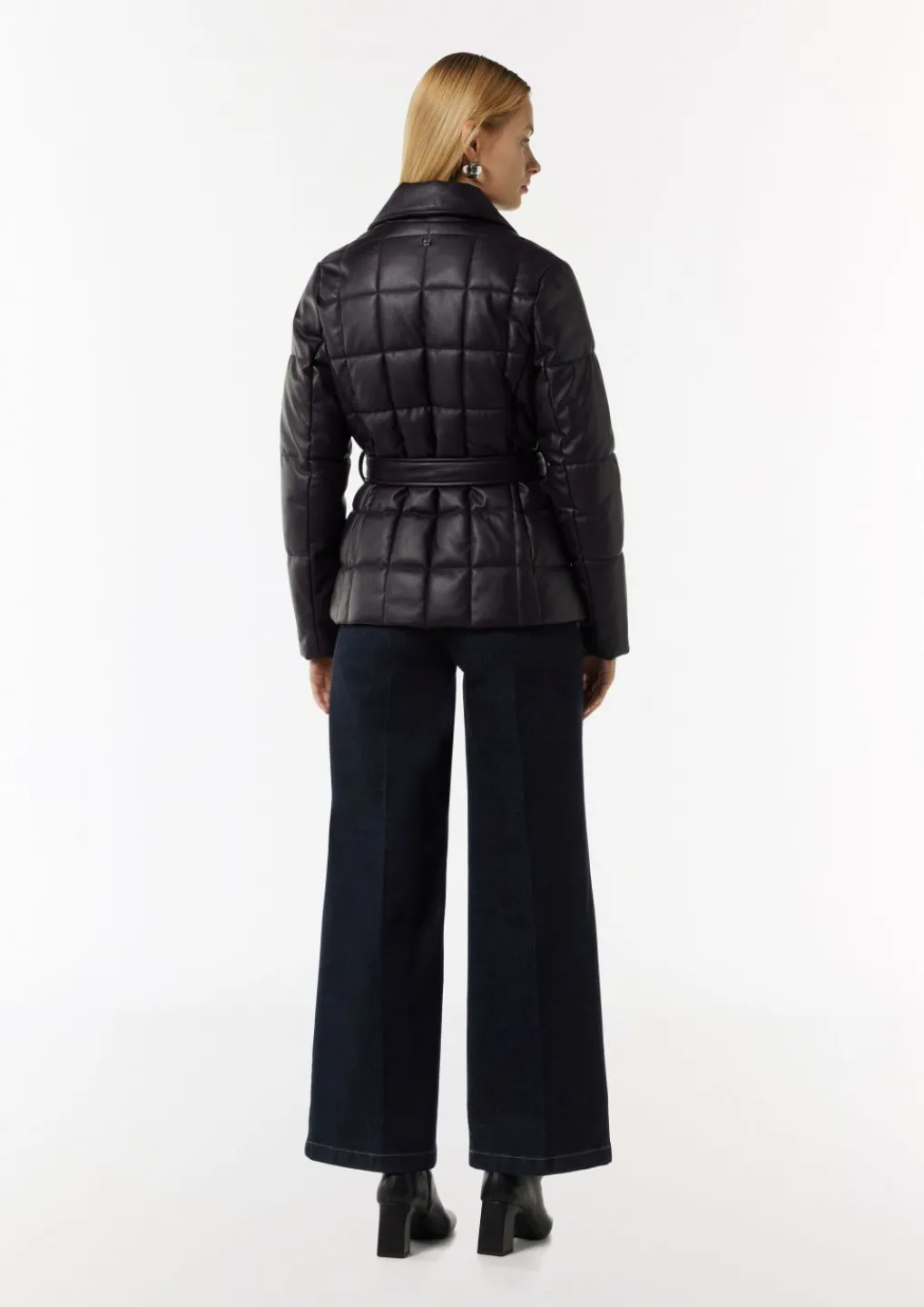 Steppjacke aus Lederimitat-Comma Fashion
