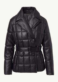 Steppjacke aus Lederimitat-Comma Fashion