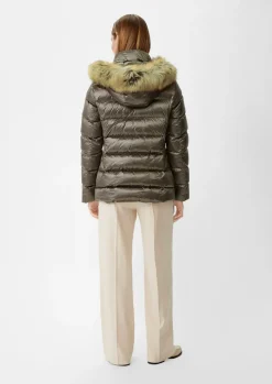 Steppjacke mit abnehmbarem Kunstfell-Comma Sale