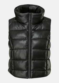 Steppweste aus Lederimitat-Comma Fashion