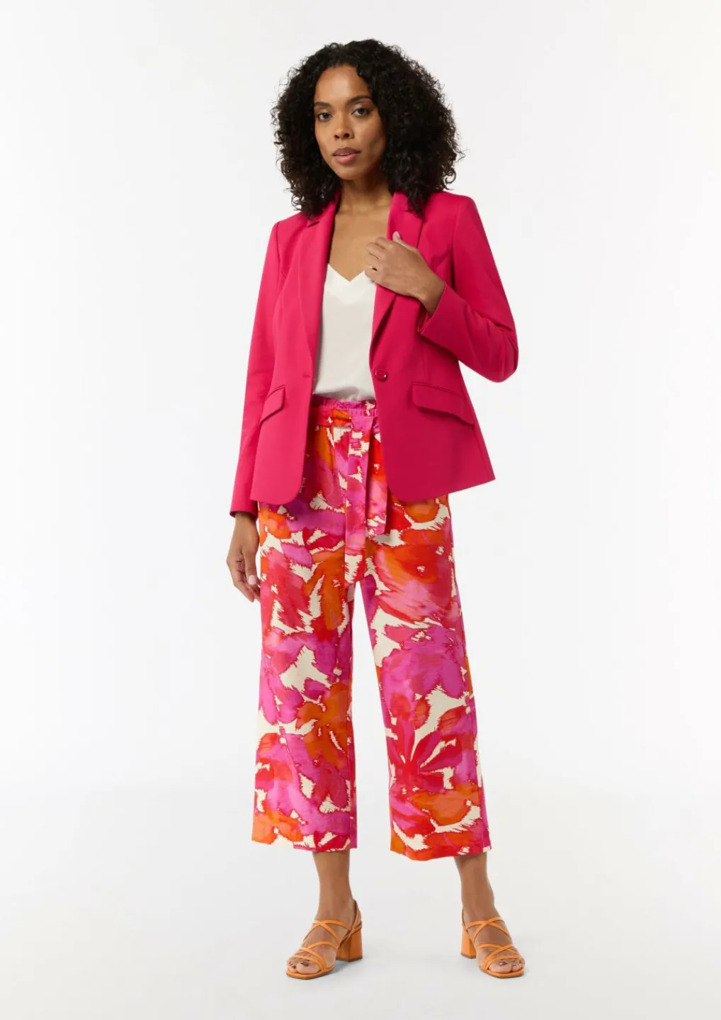 Stoffhose mit All-over-Print-Comma Best