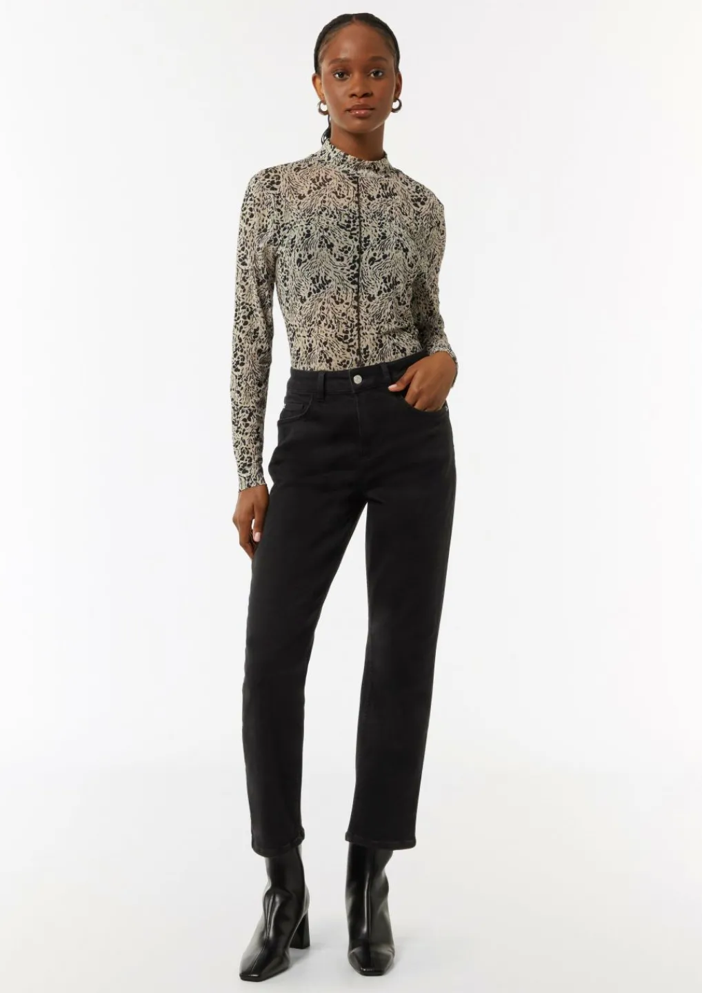 Straight-Leg-Jeans aus Baumwollstretch-Comma Best