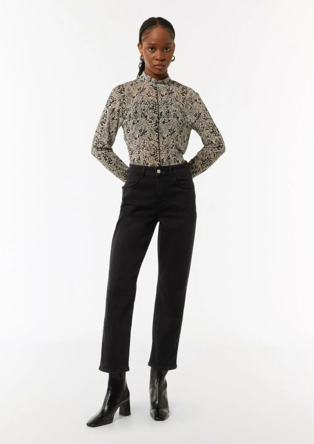 Straight-Leg-Jeans aus Baumwollstretch-Comma Best