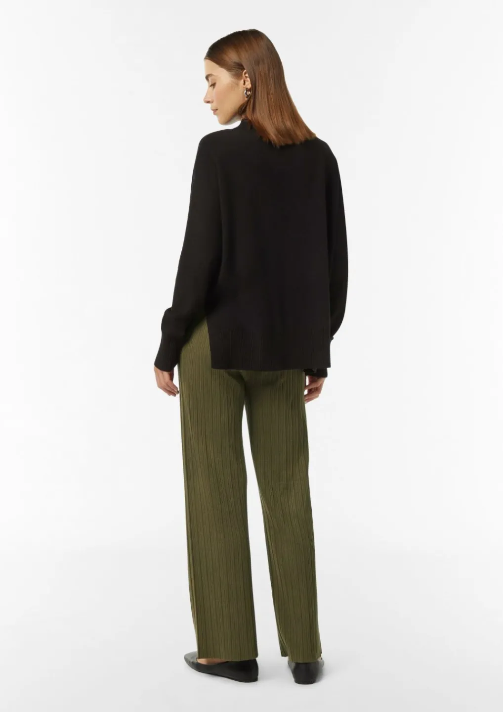 Strickhose mit Rippstruktur-Comma Sale