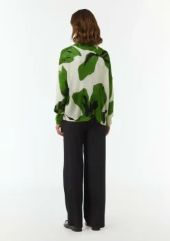 Strickjacke mit All-over-Print-Comma Best