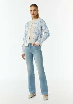 Strickjacke mit Jacquard-Muster-Comma Sale