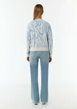 Strickjacke mit Jacquard-Muster-Comma Sale