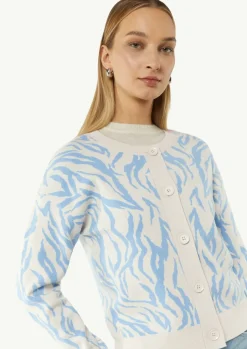 Strickjacke mit Jacquard-Muster-Comma Sale
