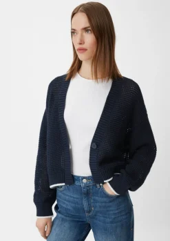 Strickjacke mit Lochmuster-Comma Online