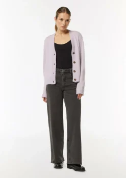 Strickjacke mit Zopf-Detail-Comma Discount