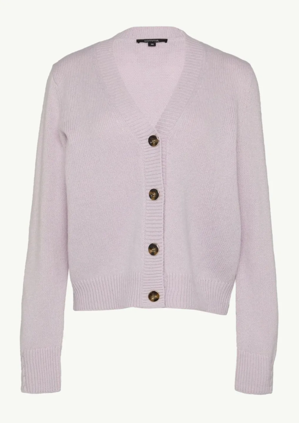 Strickjacke mit Zopf-Detail-Comma Discount