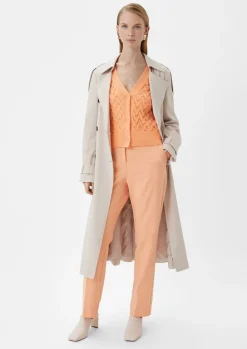 Strickjacke mit Zopfmuster-Comma Fashion