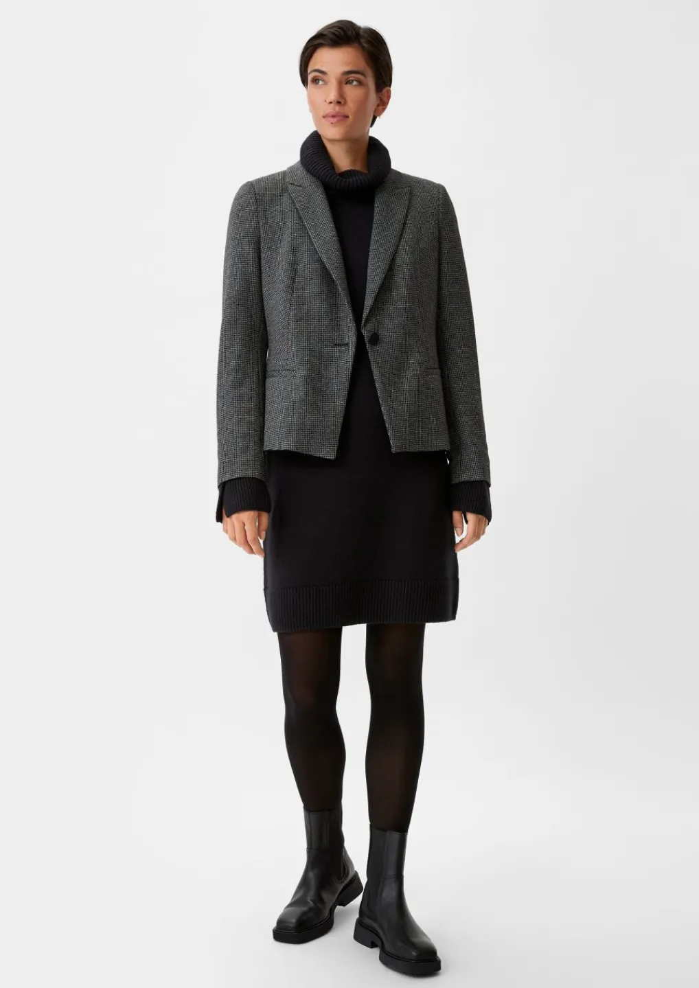 Strickkleid mit Rollkragen-Comma Outlet