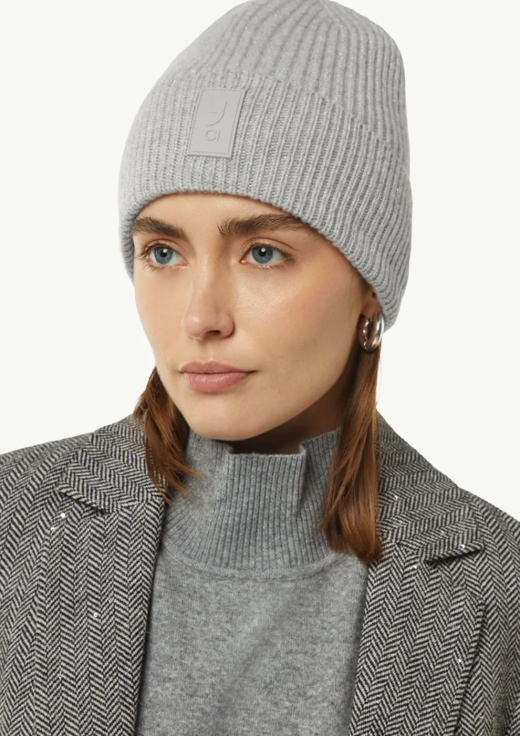 Strickmütze mit Glitzergarn-Comma Fashion