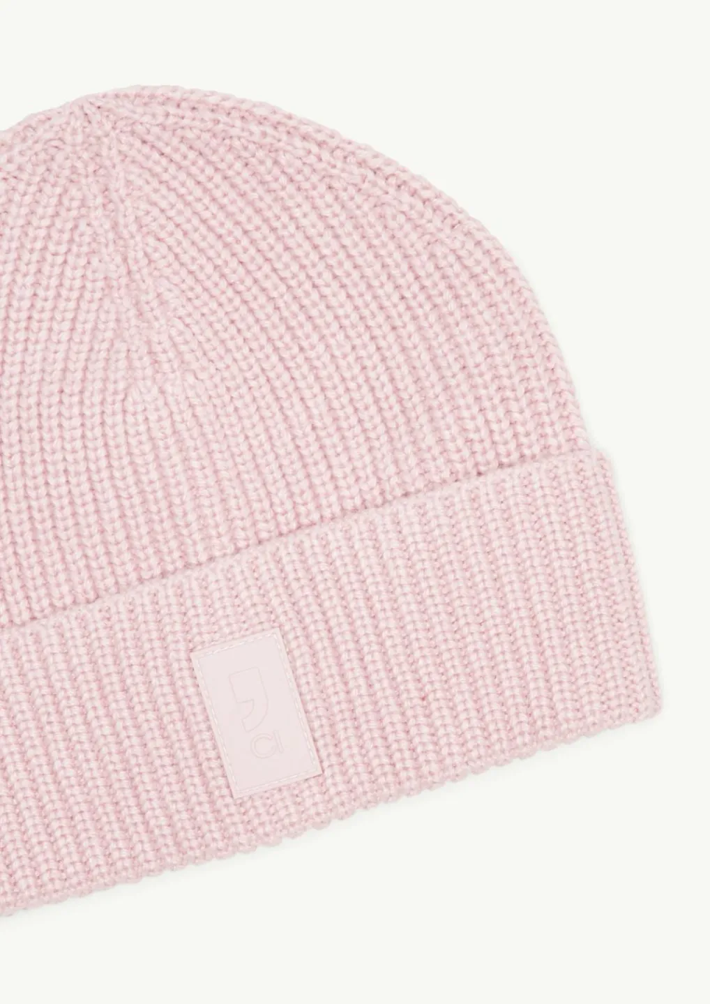 Strickmütze mit Label-Patch-Comma Sale
