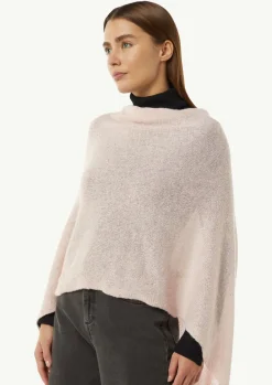 Strick-Poncho mit Glitzergarn und Pailletten-Comma Discount