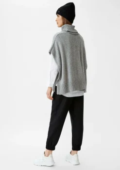 Strickponcho mit Rollkragen-Comma Fashion