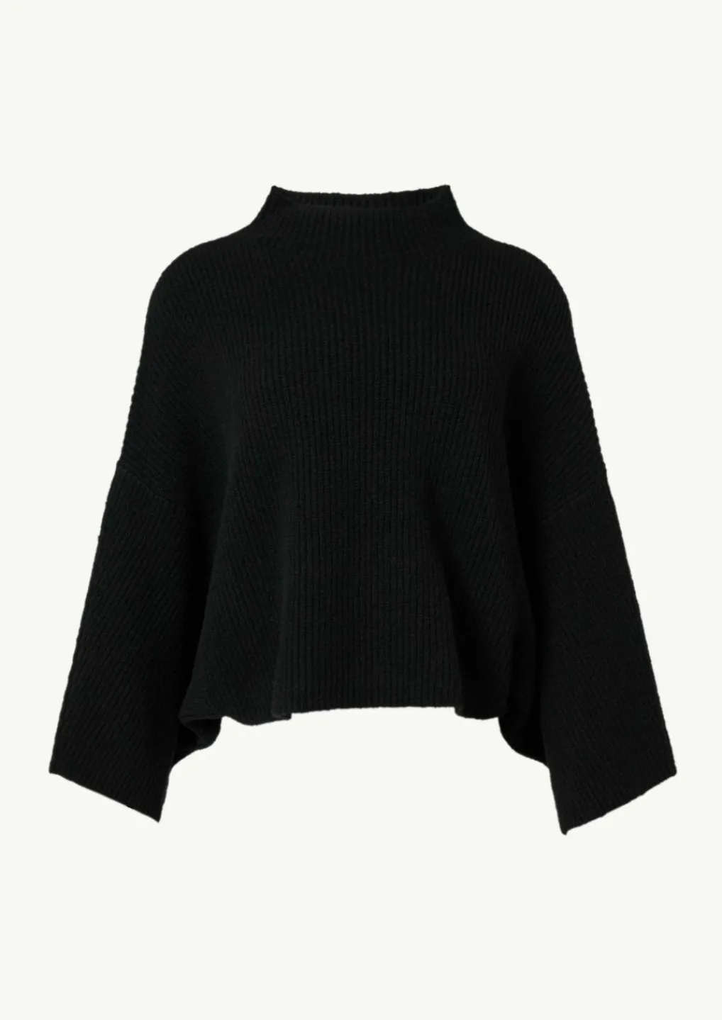 Strick-Poncho mit Stehkragen-Comma New