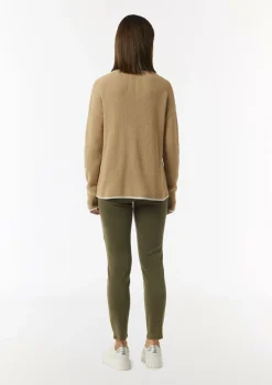 Strickpullover aus Baumwolle mit überschnittenen Schultern-Comma Sale