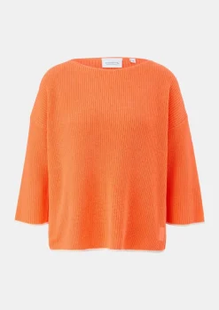 Strickpullover aus Baumwolle mit 3/4-Ärmeln-Comma Fashion