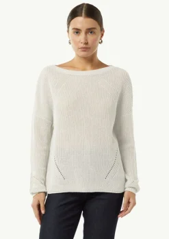 Strickpullover aus Viskosemix mit Glitzergarn-Comma Hot