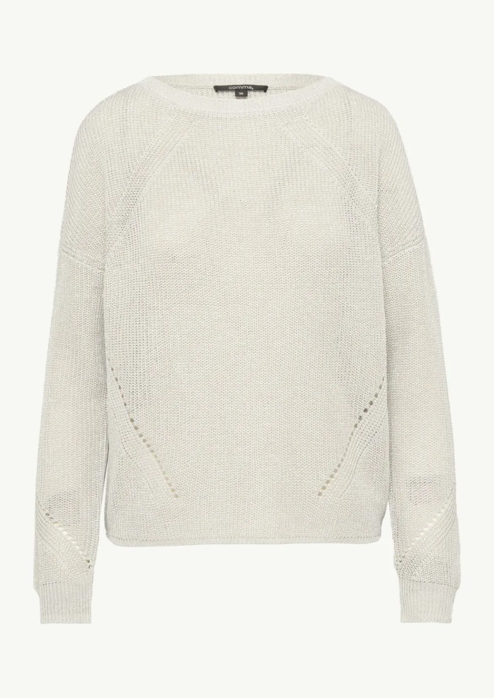 Strickpullover aus Viskosemix mit Glitzergarn-Comma Hot