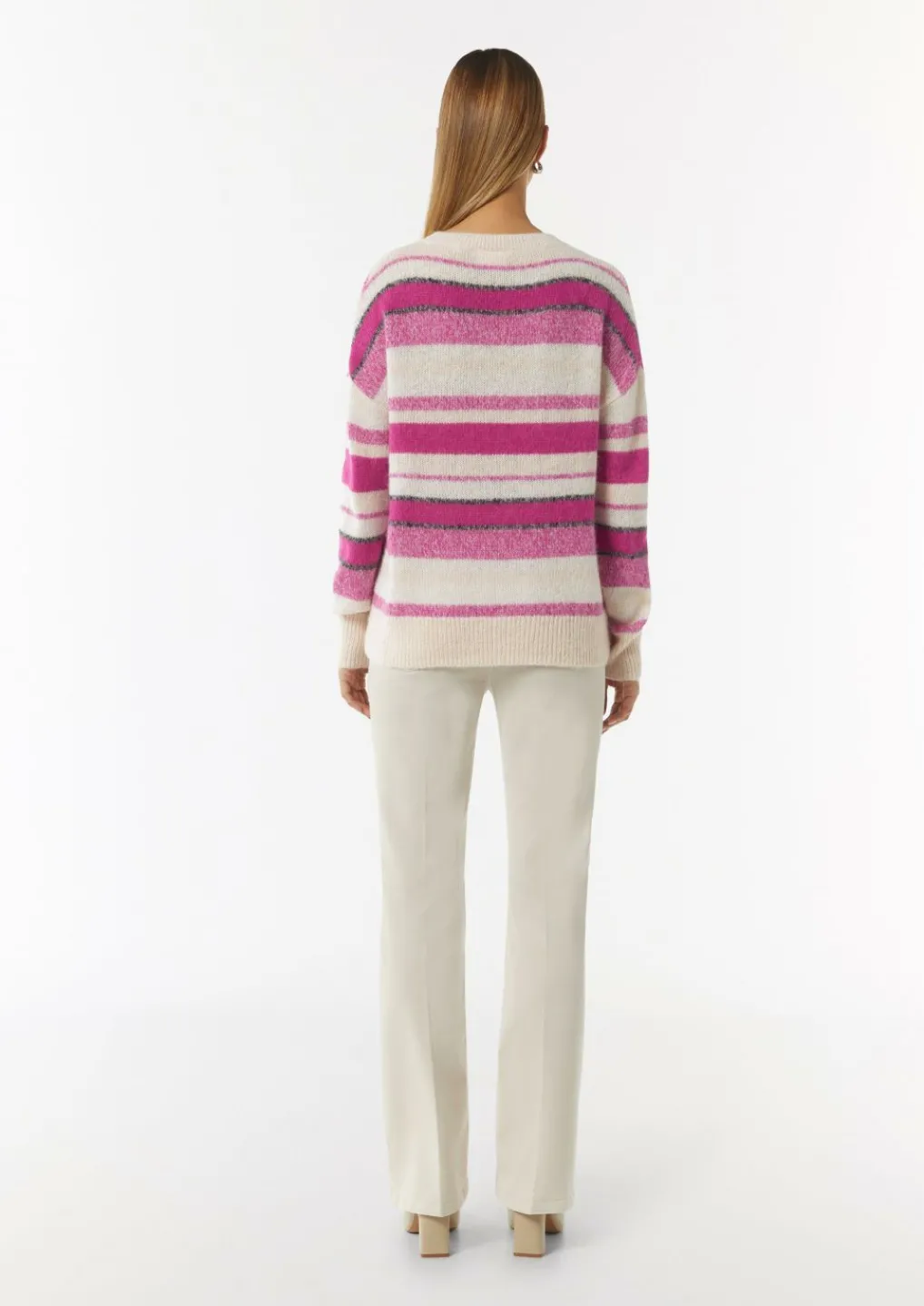 Strickpullover im Relaxed Fit aus Alpakamix-Comma Clearance