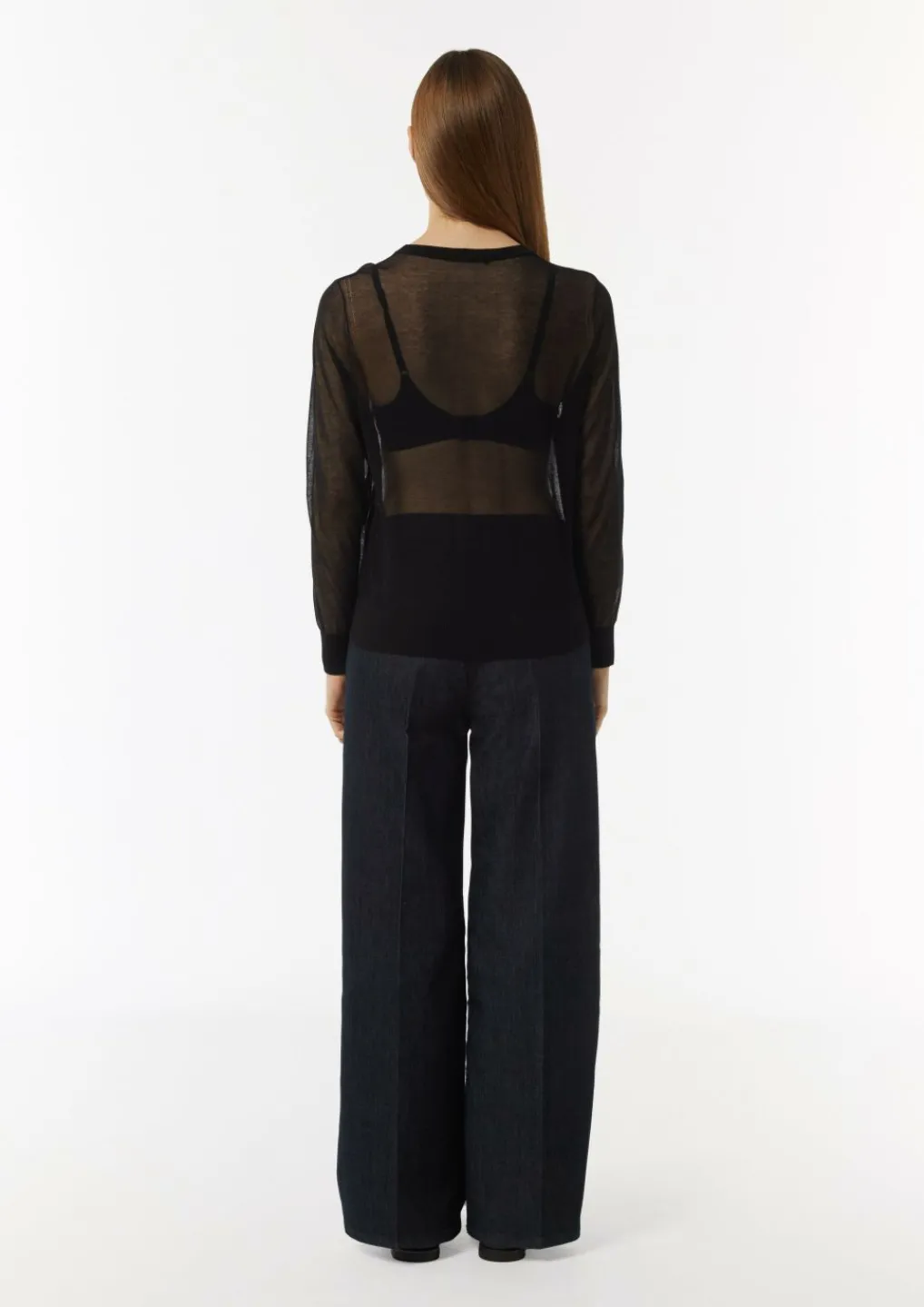 Strickpullover in transparenter Optik-Comma Discount