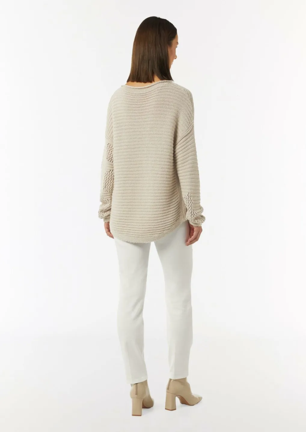 Strickpullover mit Ajourmuster-Comma Discount