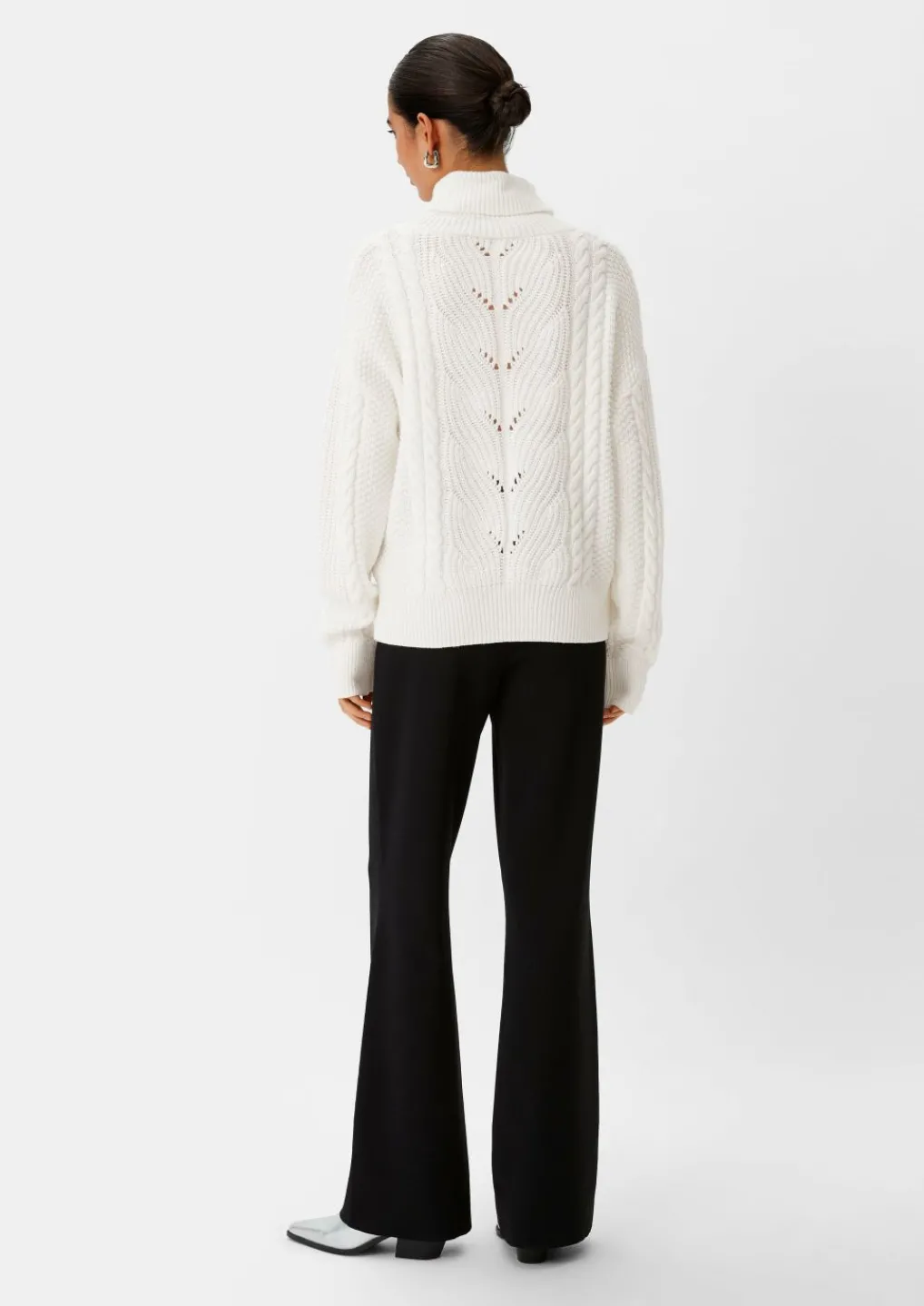 Strickpullover mit Ajour-Muster-Comma Hot